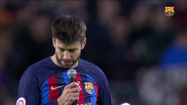 Gerard Pique's last words as Barça player
